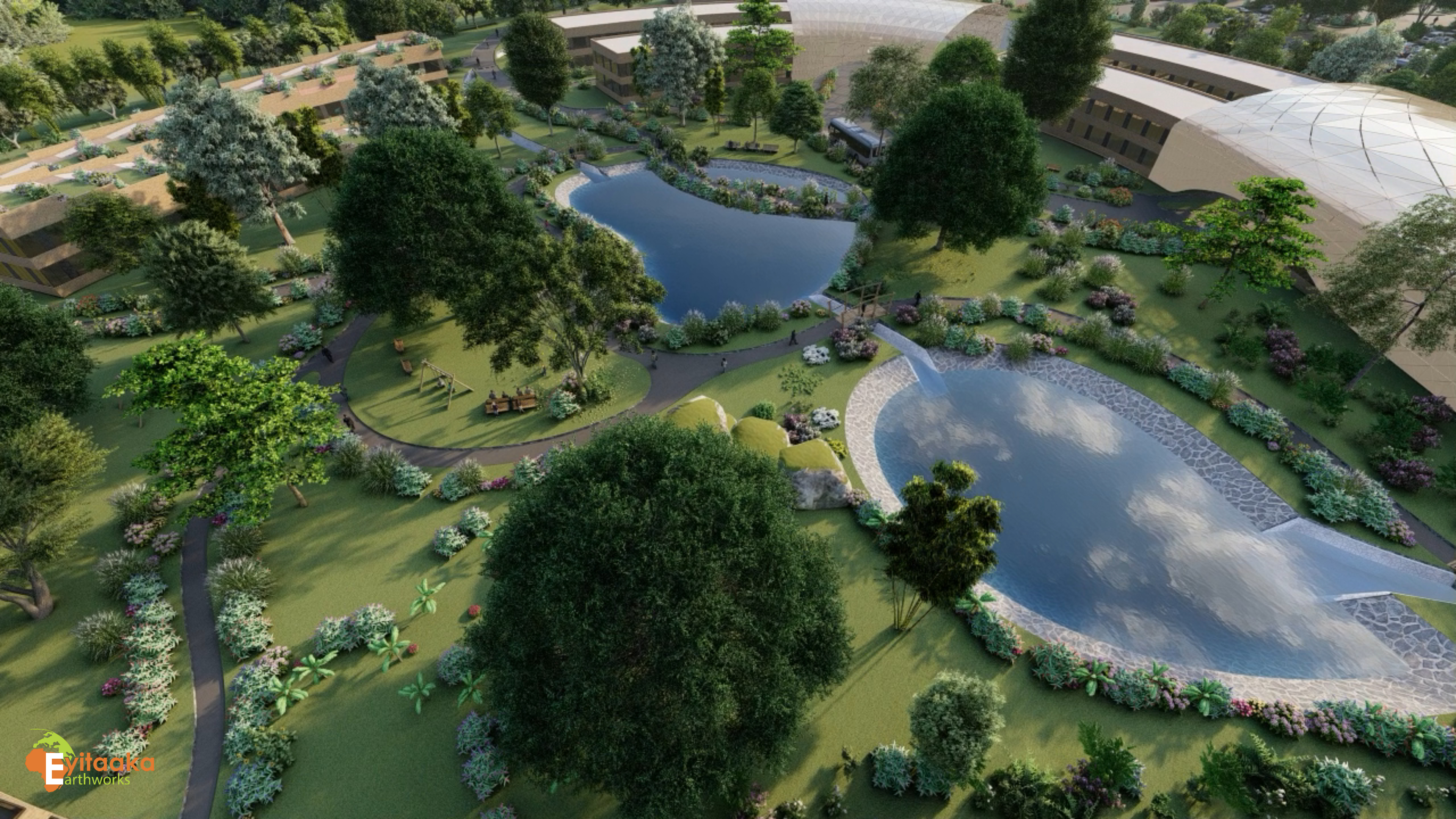 WLU Hospital concept render: roof garden concept