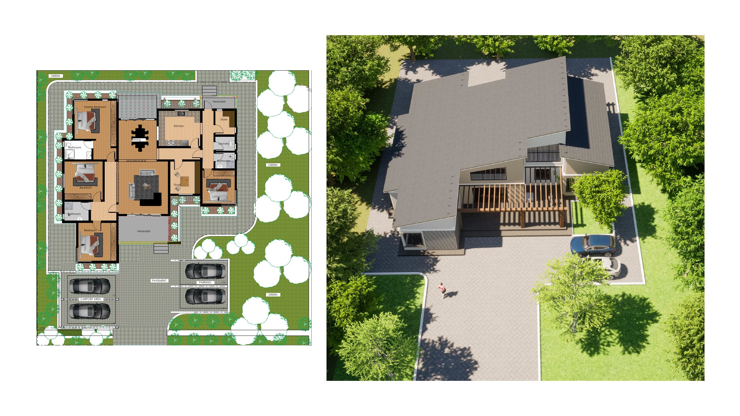 Satellite City option 01 exterior renders