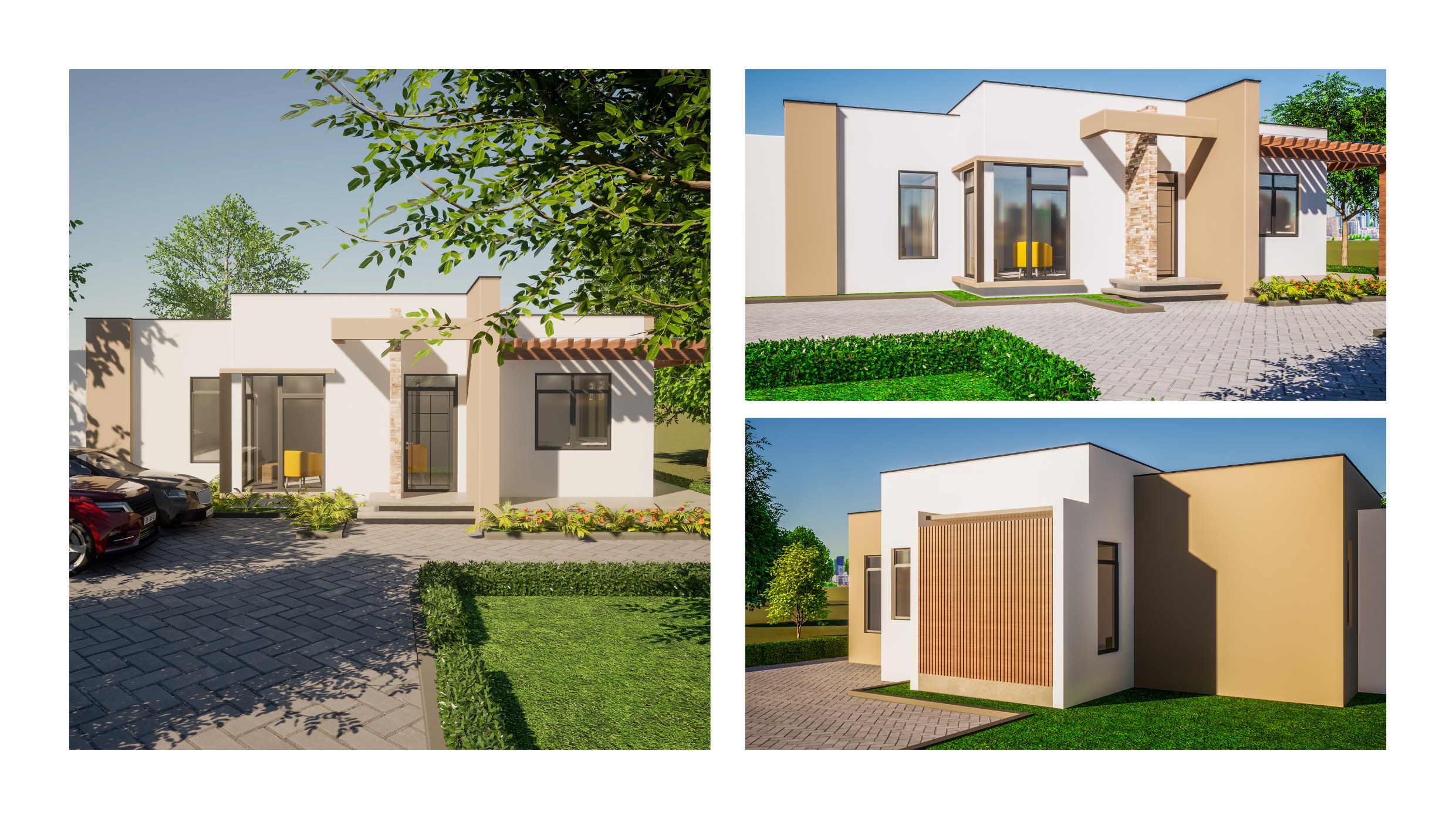 Satellite City option 07 exterior renders